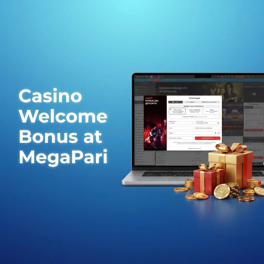 Banner for MegaPari casino welcome bonus: up to 133700 INR and 150 free spins for new Indian players