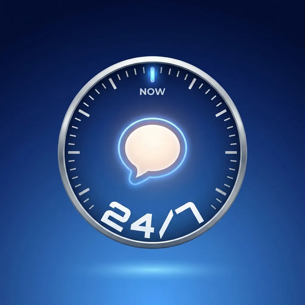 Illustration of MegaPari live chat support on a phone, showing a user messaging a 24/7 help agent in English or Hindi