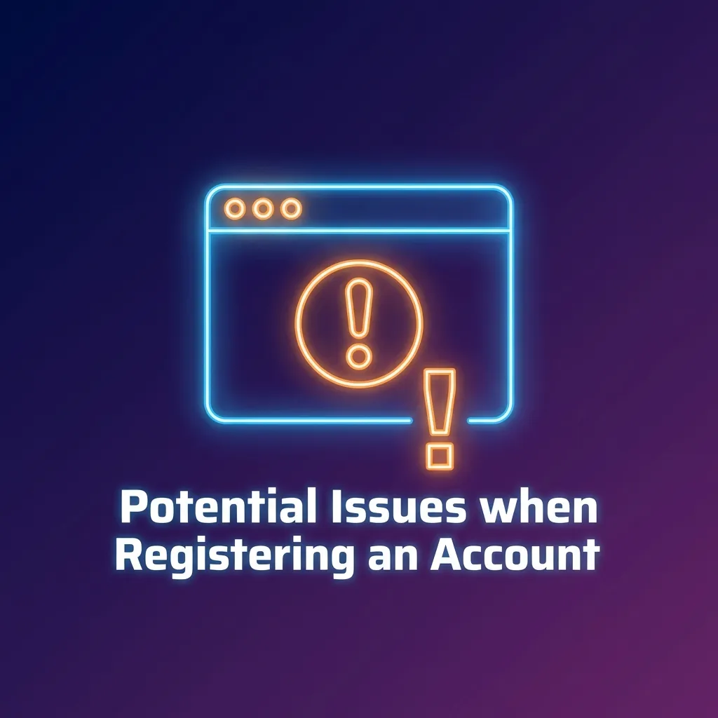 Infographic listing common MegaPari registration problems with brief solutions and support contact suggestions