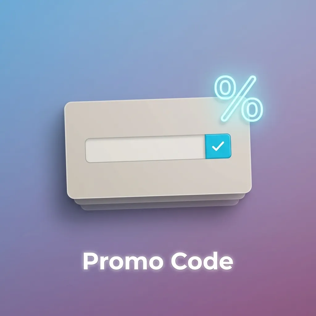 Illustration of a promo code entry screen with table listing casino and sports codes, uses, and bonus examples