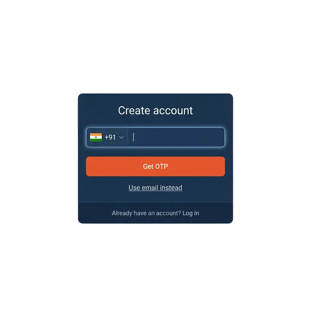 Illustration of MegaPari India registration, login, verification steps and welcome bonus offer on desktop and mobile screens