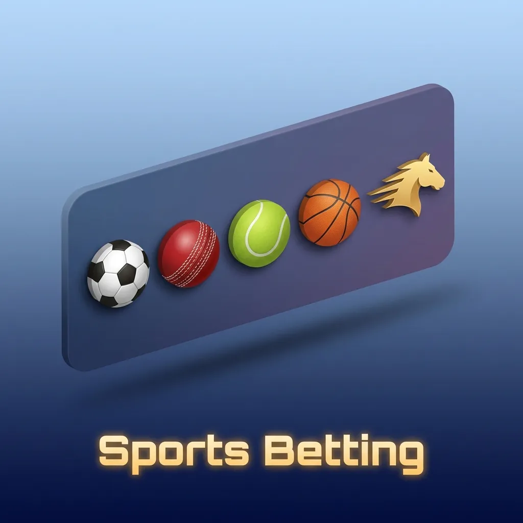 Collage of popular sports icons and betting odds representing MegaPari India’s wide sports betting options