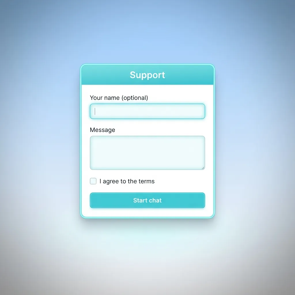 Desktop support options table for app issues: live chat, email, phone, contact form, and social media.