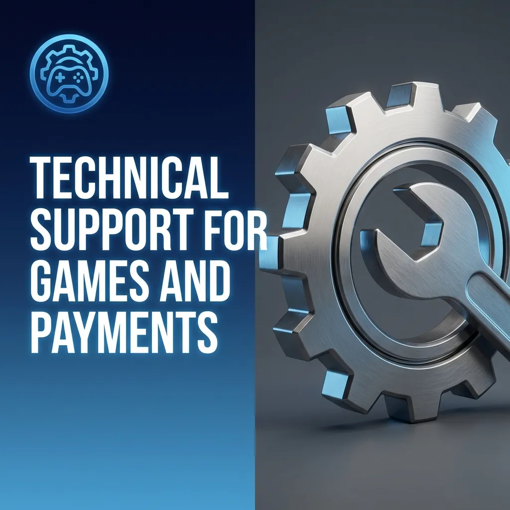 Illustration of MegaPari technical support helping a user fix game, login, and payment issues via chat, email, and phone