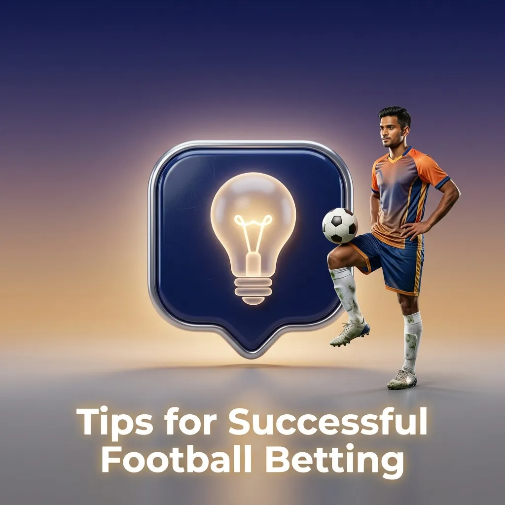 Illustration of a football, betting slip, rupee coins, and checklist of tips for smart, low-risk football betting in India