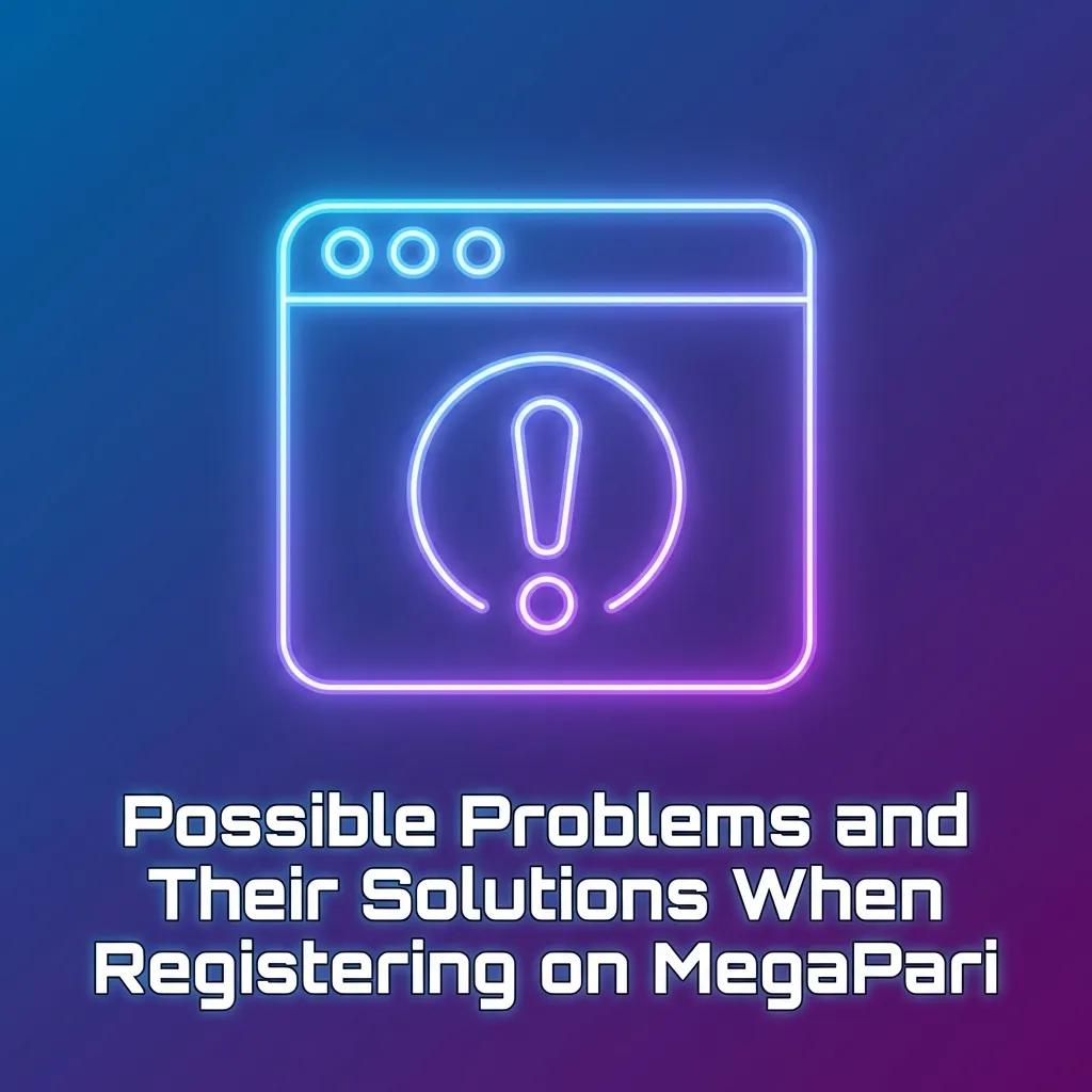Table listing common MegaPari registration problems with brief solutions for SMS, email, account, documents, and form errors