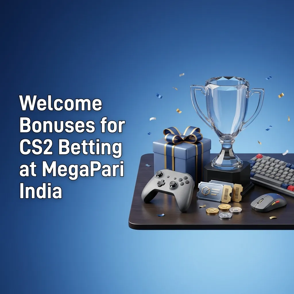 Promo banner for MegaPari India CS2 welcome bonus: up to 133700 INR and 150 free spins for new bettors