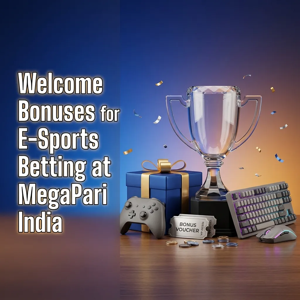 Welcome bonus banner for Indian e-sports bettors: up to 133700 INR + 150 free spins at MegaPari across first deposits